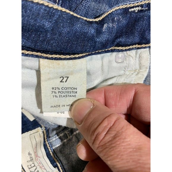 Women’s BKE Fr Buckle Harper Capri Jeans, Blue, 27 - Picture 12 of 12